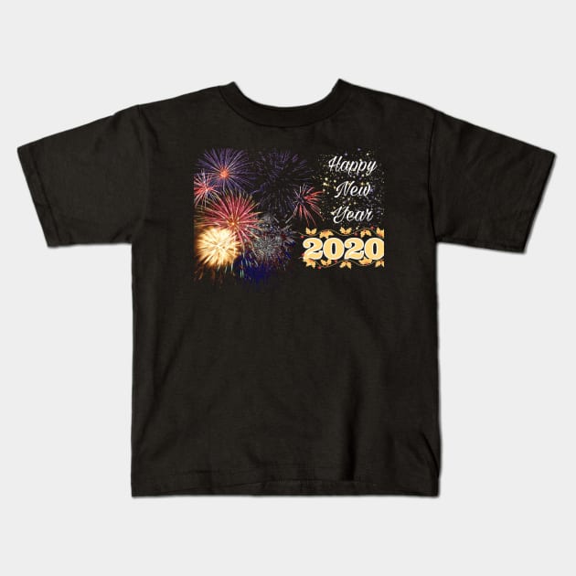 2020 new year Kids T-Shirt by Superboydesign